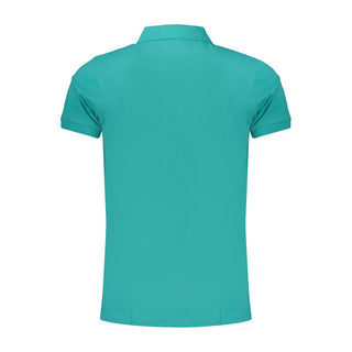 Polo de algodón verde para hombre