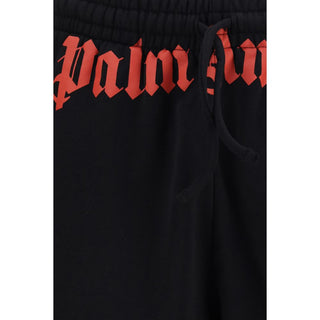 Black Cotton Bermuda Shorts