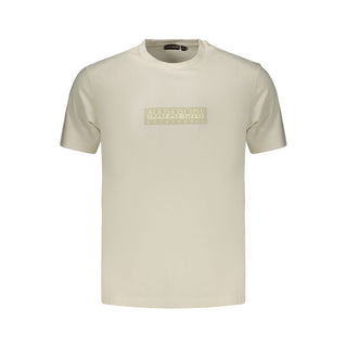 Camiseta blanca de algodón para hombre