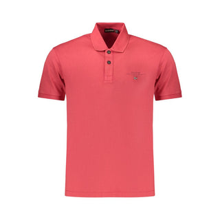 Polo rojo de algodón para hombre