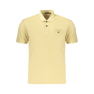 Polo de algodón beige para hombre