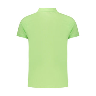 Polo verde de algodón para hombre