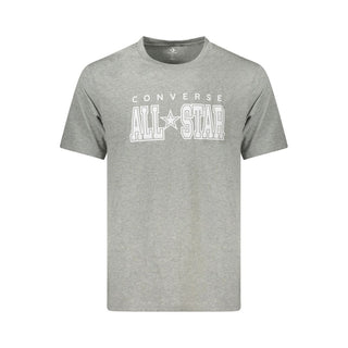 Camiseta de algodón gris para hombre