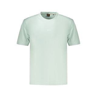 Blue Cotton Men's T-Shirt