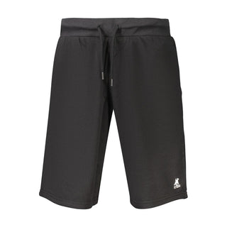 Pantalones deportivos de algodón negro para hombre