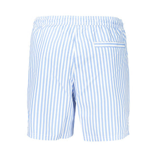 Blue Polyester Men's Swimwear