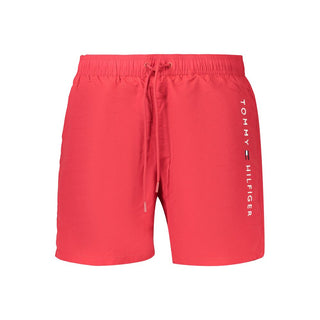 Rosso Polyester Mens Swimwear