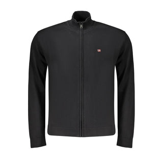 Suéter negro de algodón para hombre