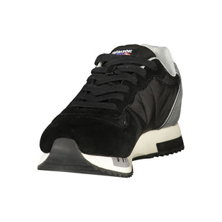 Black Polyurethane Men's Sneaker