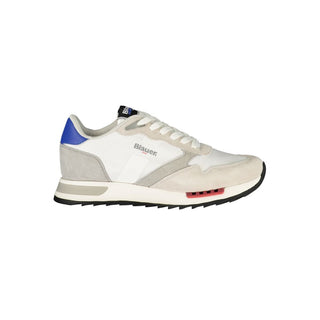Zapatilla deportiva para hombre de poliéster blanco  