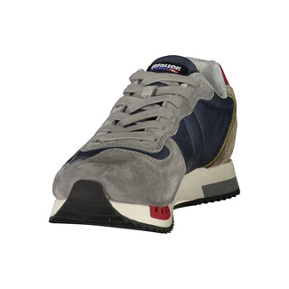 Blue Polyurethane Men's Sneaker