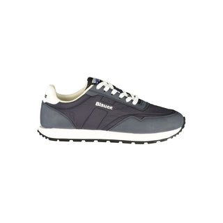 Zapatillas para hombre de poliéster azul