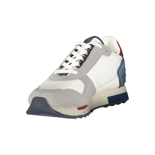 Zapatilla deportiva para hombre de poliéster blanco  