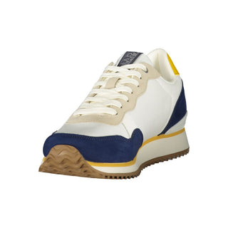Zapatilla deportiva para hombre de poliéster blanco  