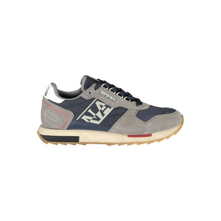 Blue Polyester Men's Sneaker