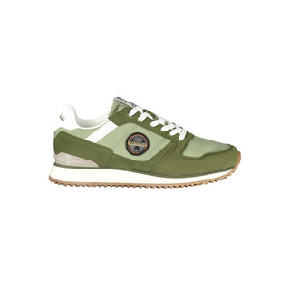 Green Polyurethane Men's Sneaker