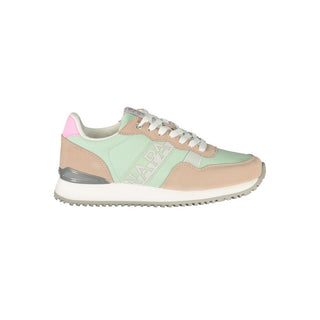 Zapatilla para mujer verde de poliéster