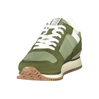 Green Polyurethane Men's Sneaker