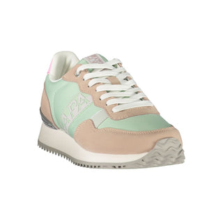 Zapatilla para mujer verde de poliéster