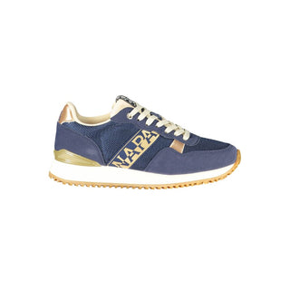 Blue Polyester Women's Sneaker