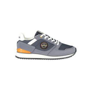 Blue Polyester Men's Sneaker