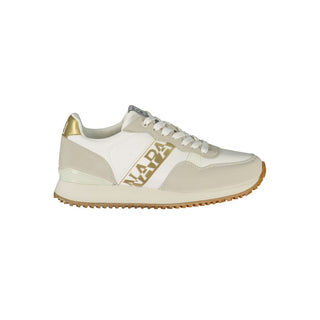 White Polyurethane Women's Sneaker