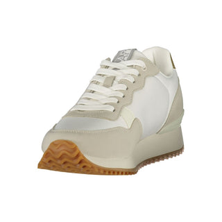 White Polyurethane Women's Sneaker