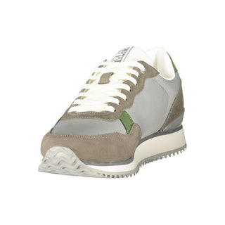 Zapatilla de hombre gris de poliéster