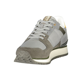 Gray Polyester Men's Sneaker