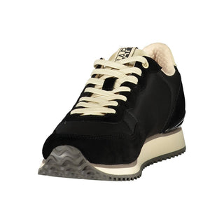 Zapatilla para hombre negra de poliéster