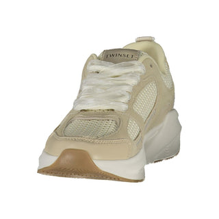 Beige Fabric Womens Sneaker