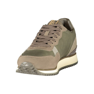 Verde Polyurethane Uomo Sneaker