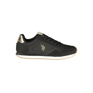 Zapatillas de mujer de poliuretano negro