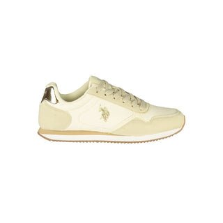 Beige Polyurethane Women's Sneaker