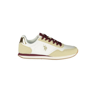 White Polyurethane Women's Sneaker