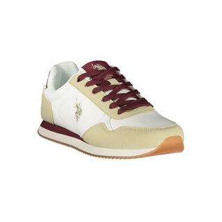 White Polyurethane Women's Sneaker