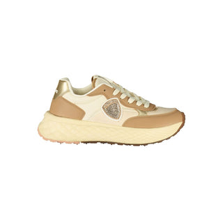 Zapatilla de mujer marrón de poliuretano