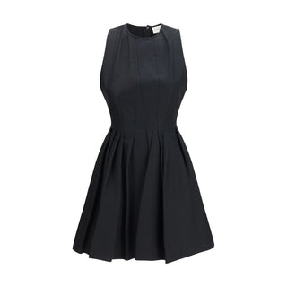 Vestido casual de algodón negro