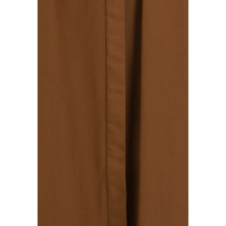 Brown Cotton Casual Dress