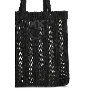 Black Raffia Shoulder Bag