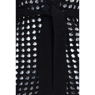 Black Cotton Cardigan