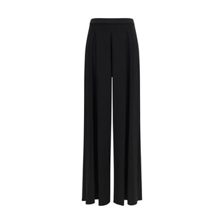 Black Viscose Casual Pants