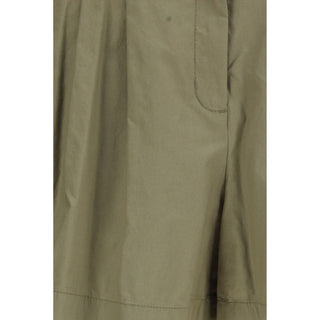Bicolor Cotton Bermuda Shorts