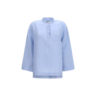 Blue Linen Dress Shirt