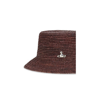 Brown Raffia Bucket Hat