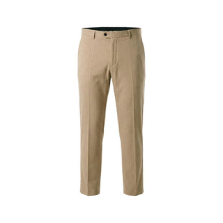 Beige Polyester Two-Piece Suit
