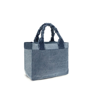 Blue Cotton Shoulder Bag