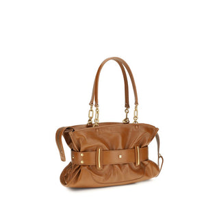 Bolso de mano Bos Taurus de cuero de becerro marrón