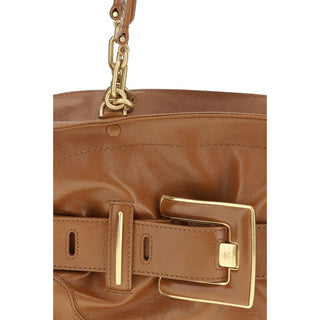 Bolso de mano Bos Taurus de cuero de becerro marrón