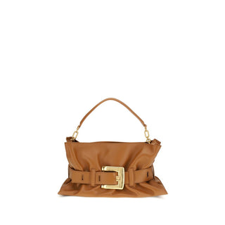 Bolso de hombro de cuero de becerro marrón Bos Taurus  